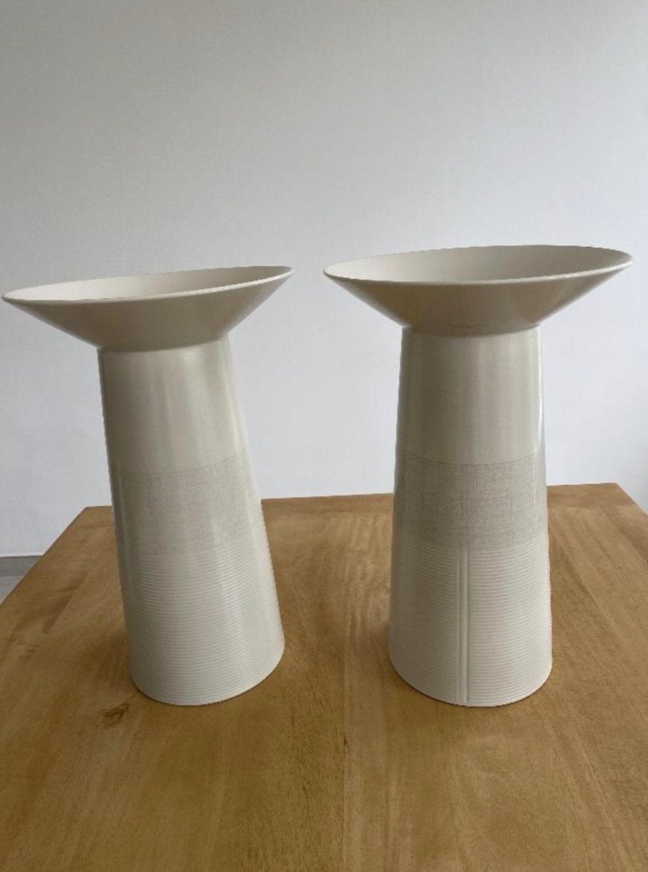 2x Wedgwood Vazen - Ontworpen door Paul Costelloe - 1999, Ophalen of Verzenden