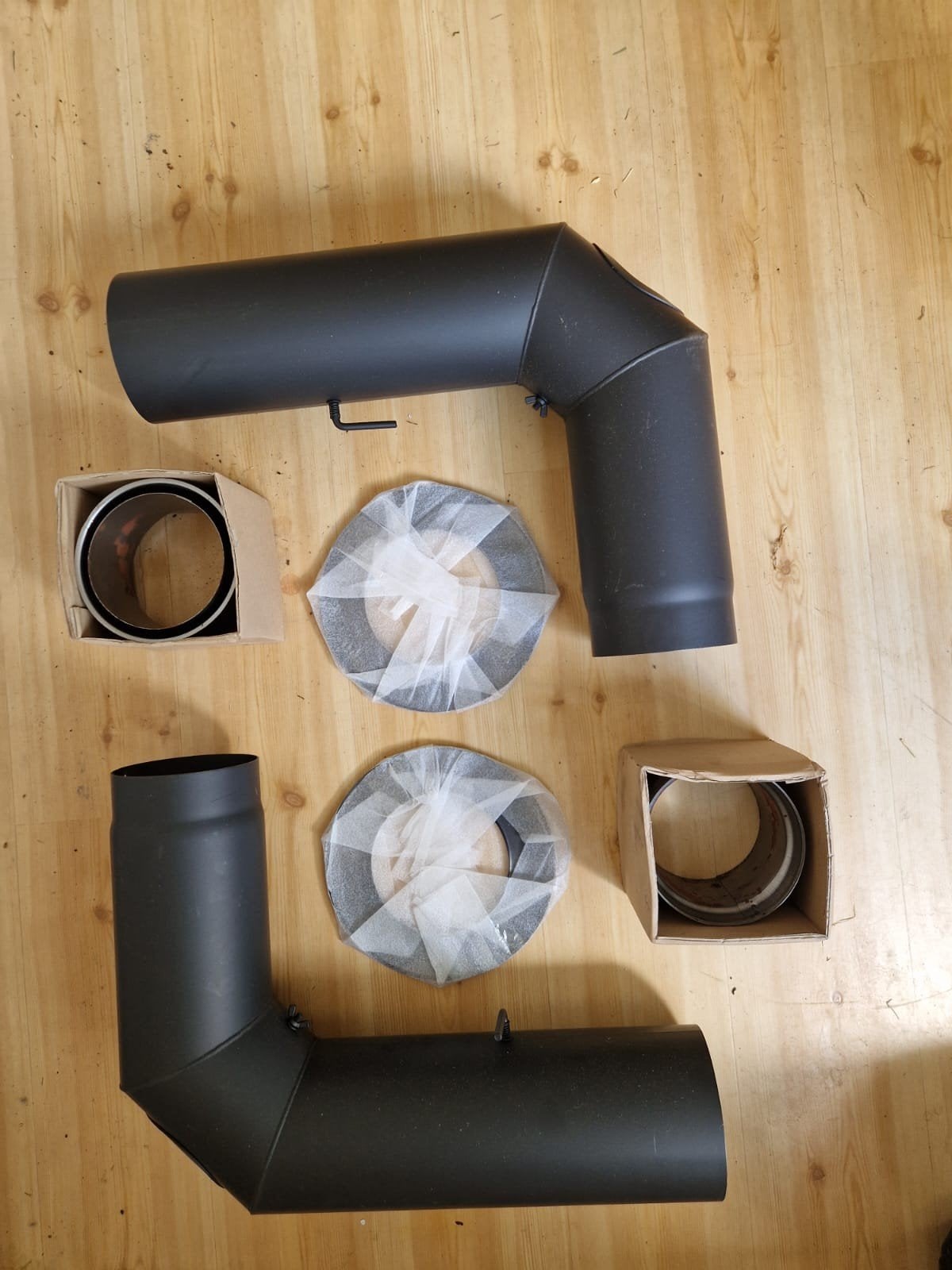 Nieuwe kachelpijp met een doorsnede van 15 cm, Ophalen, Nieuw