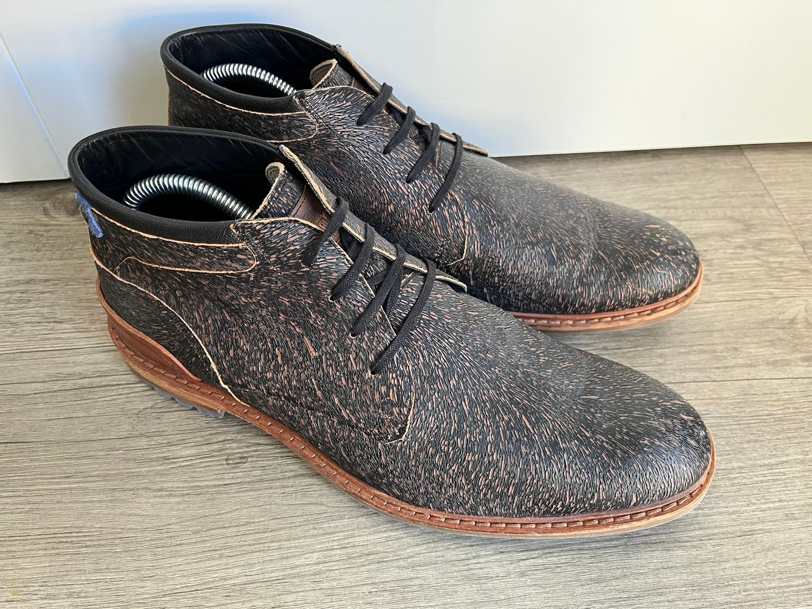 Floris van Bommel herenschoenen maat 8 / 42 H als nieuw, Floris van Bommel, Bruin, Verzenden, Zo goed als nieuw
