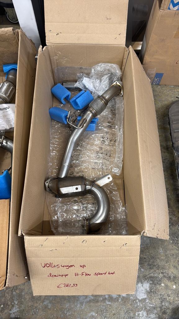 Volkswagen up 1.0 tsi milltek downpipe met sportkat, Auto-onderdelen, Uitlaatsystemen, Ophalen, Nieuw, Volkswagen