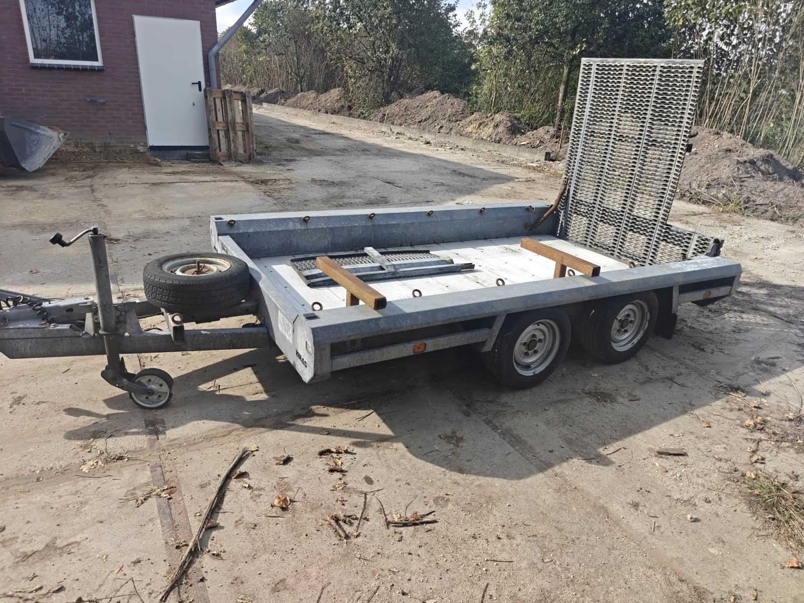 2016 Hulco machinetransporter – 3.000 kg – oprijklep –, Gebruikt