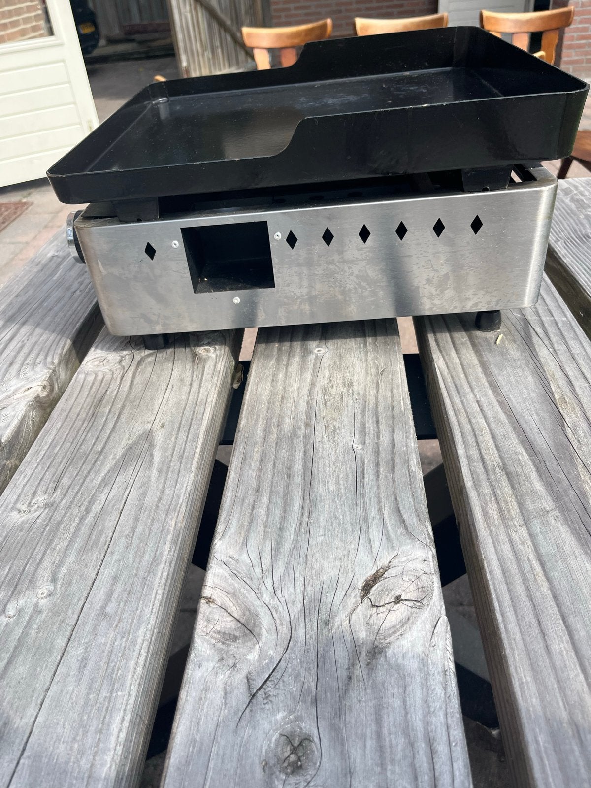 Gas bakplaat, Witgoed en Apparatuur, Grillplaten, Ophalen, Gebruikt, Tafelgrill