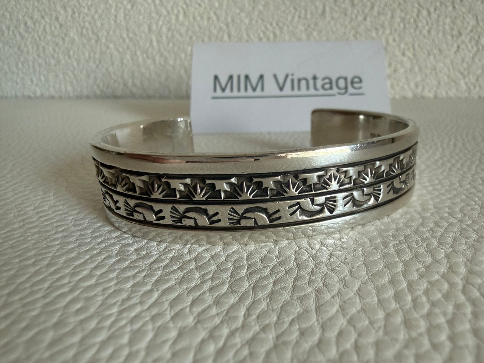 H272/Massief Zilveren vintage Ken& Mary NAVAJO armband, Sieraden, Tassen en Uiterlijk, Gebruikt, Verzenden, X, Zilver
