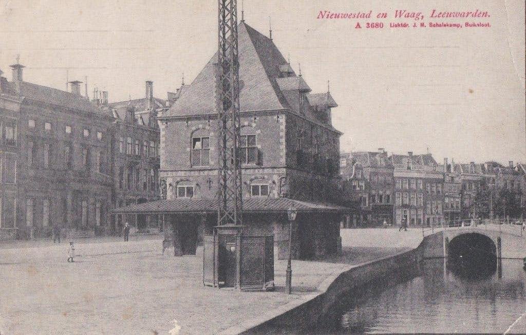 leeuwarden nieuwstad waag  1908  tekst, Ophalen of Verzenden, Voor 1920, Noord-Brabant