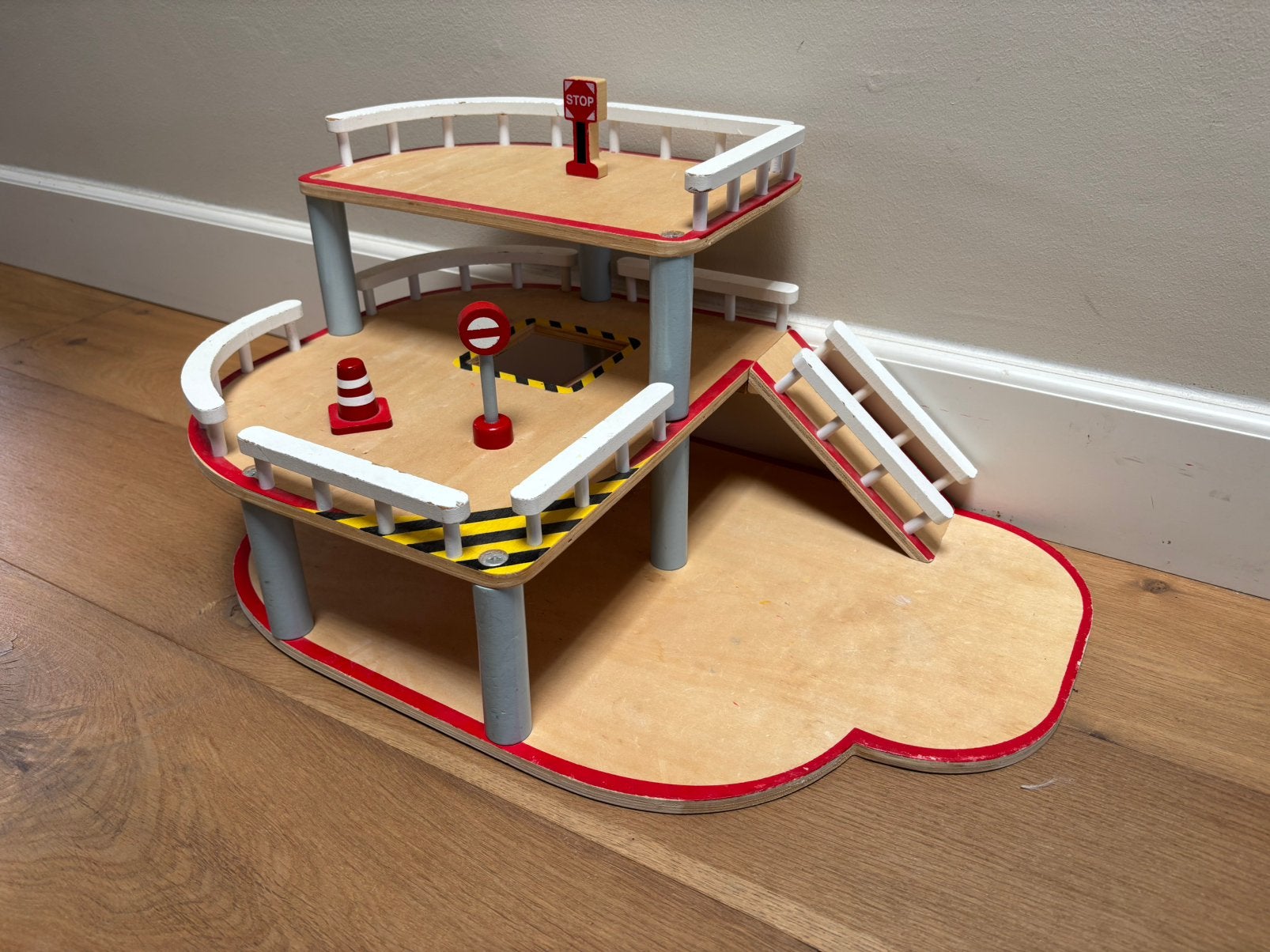 Houten garage, Kinderen en Baby's, Ophalen, Gebruikt