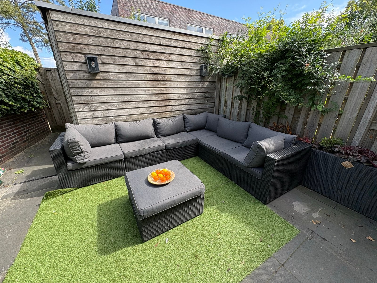 Forza Barolo Hoekloungeset 7-delig - Zwart Wicker, Tuin en Terras, Ophalen, Gebruikt, Meer dan 8 zitplaatsen, Loungeset