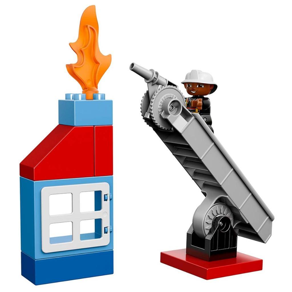 Lego Duplo 10592 Brandweer truck, Kinderen en Baby's, Speelgoed | Duplo en Lego, Ophalen, Overige thema's, Zo goed als nieuw, Duplo