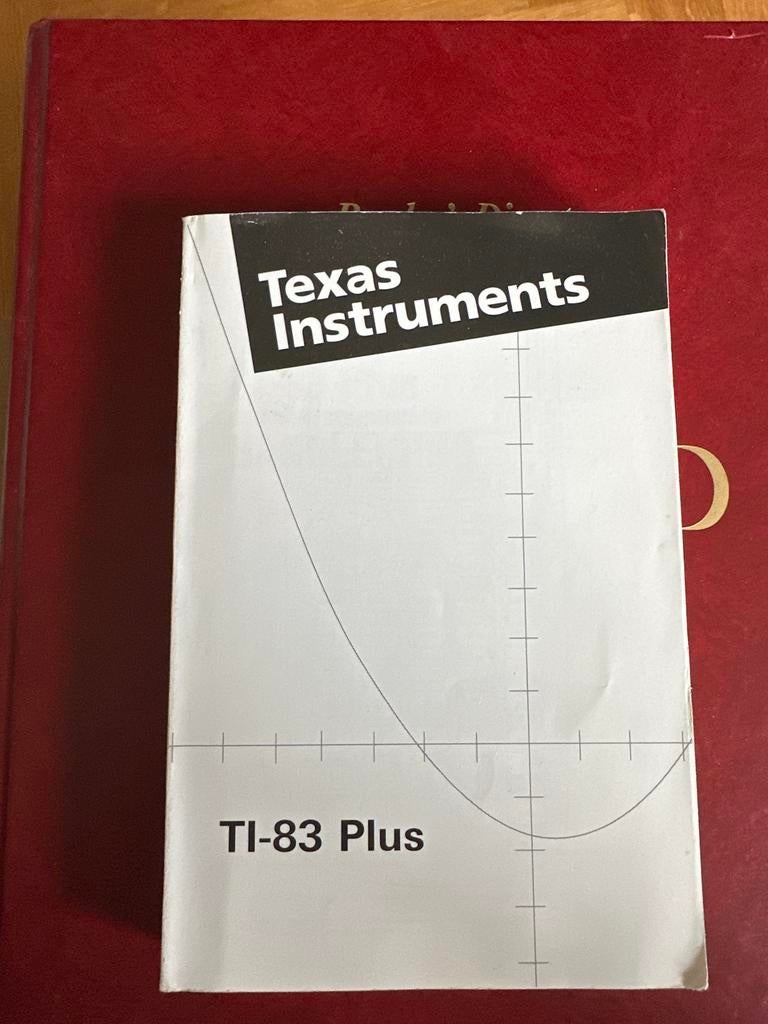 Texas instruments ti 83 plus handleiding excl. rekenmachine, Diversen, Ophalen of Verzenden
