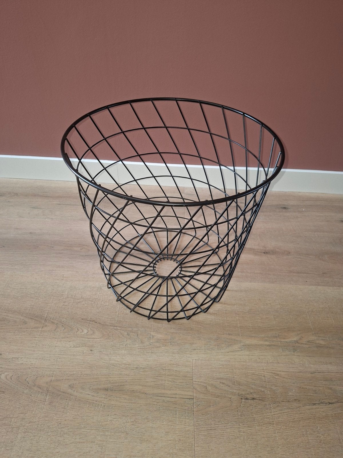 Ikea draadstalen mand zwart - Zeer goede staat, Ophalen, Mand, Rond, Zo goed als nieuw
