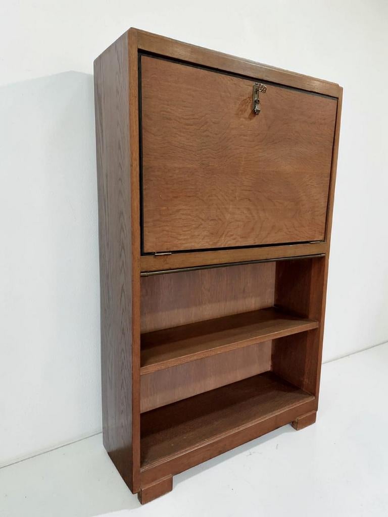 Antiek Boekenkastje secretaire art deco kastje