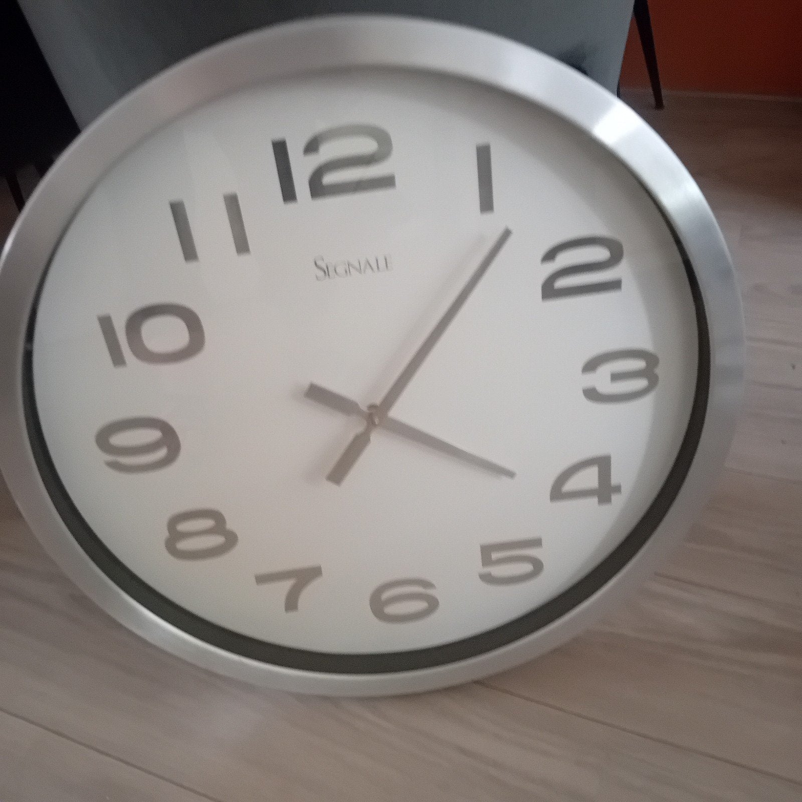 Signall Wandklok - Modern en Stijlvol, Ophalen, Analoog, Zilver, Modern