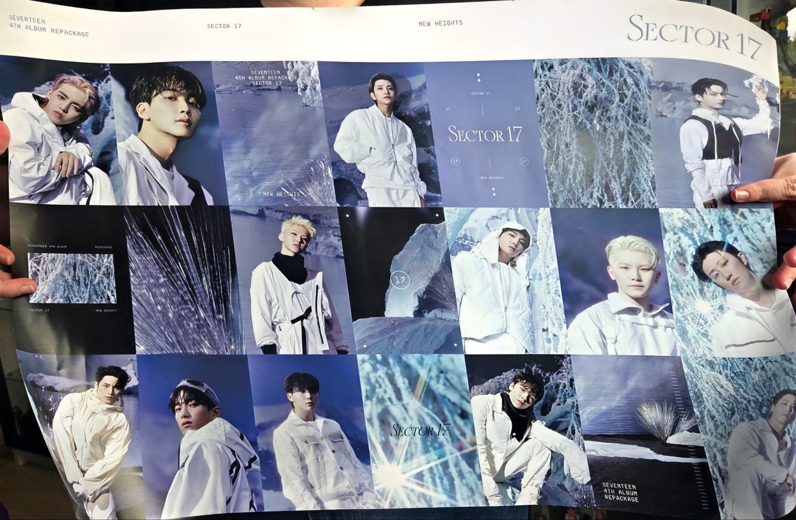 Seventeen Kpop Groep Poster - Sector 17, Verzenden, Rechthoekig Liggend, Nieuw, A1 t/m A3