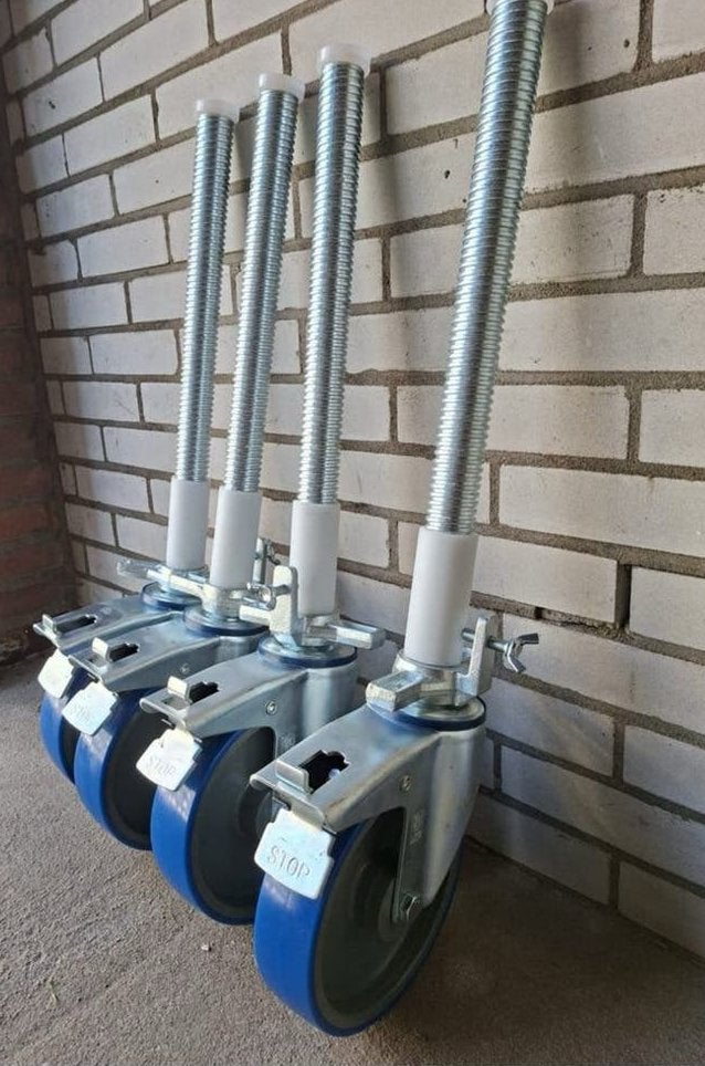 Nieuw! Steiger wielen geremd rolsteiger, Ophalen, Nieuw, Rolsteiger of Kamersteiger, 5 meter of hoger