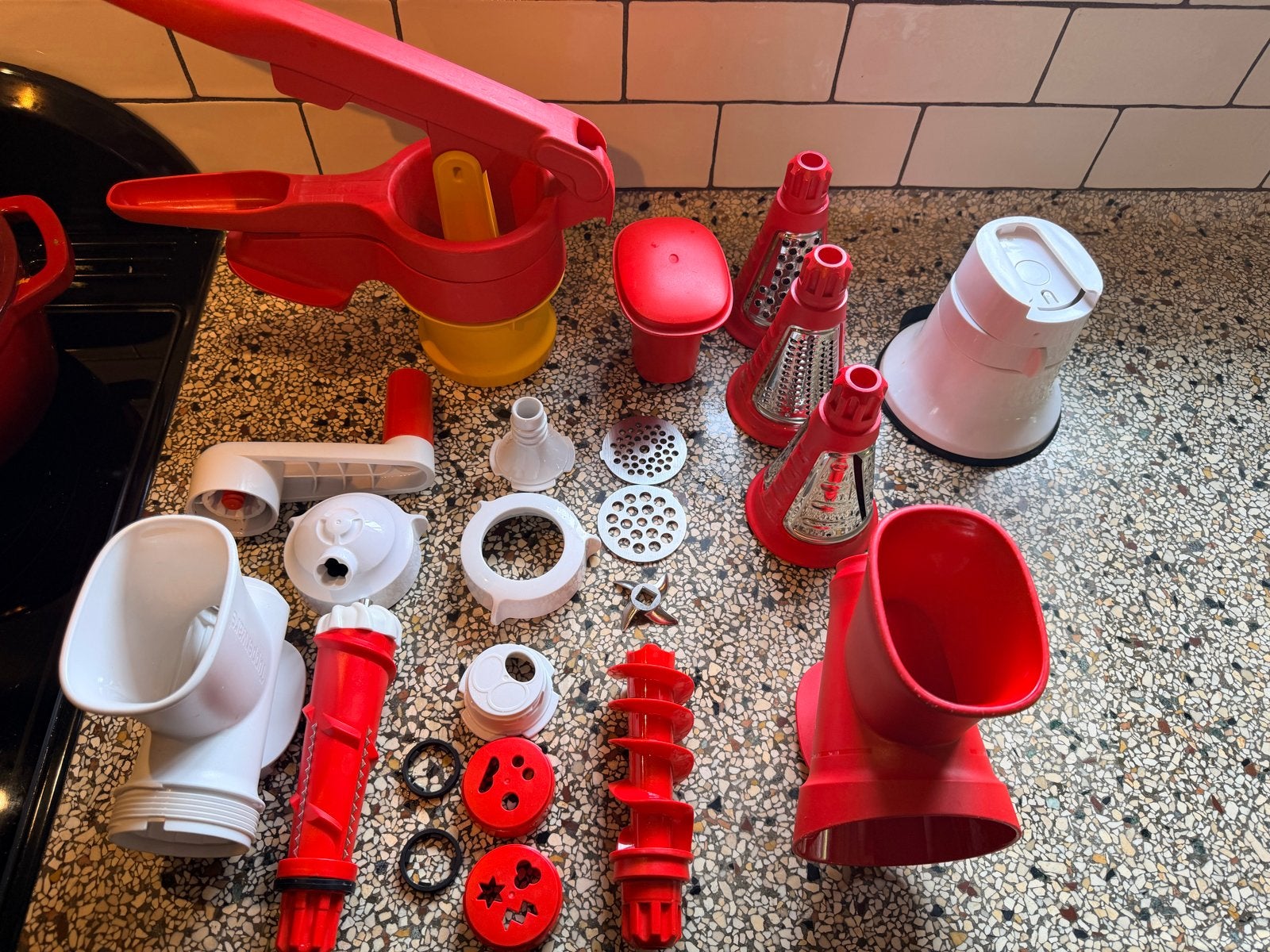 Tupperware FusionMaster Keukenmachine Set - Compleet, Verzenden, Zo goed als nieuw, Vaatwasserbestendig
