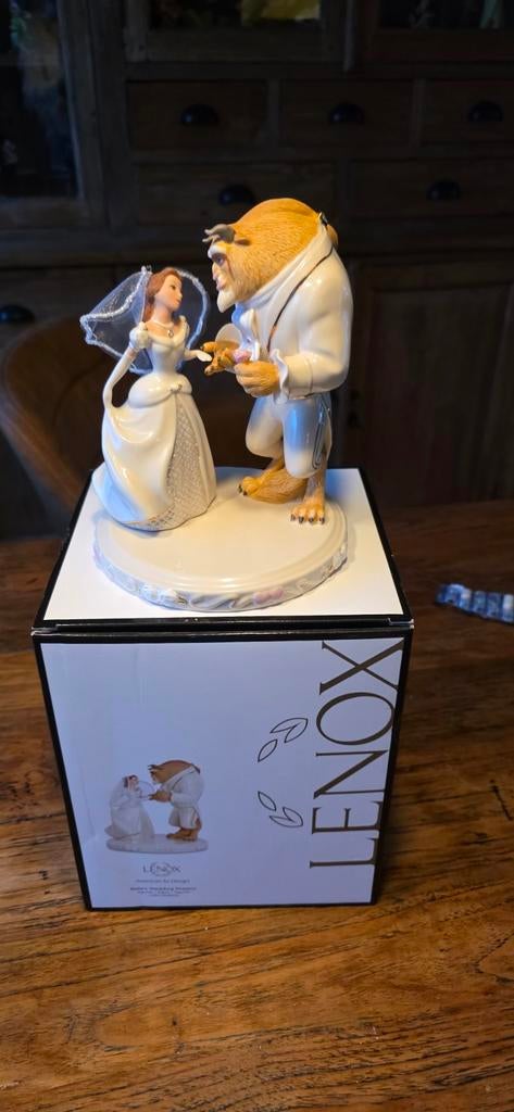 Lenox disney beauty and the beast, Verzamelen, Verzenden, Assepoester of Belle, Zo goed als nieuw, Beeldje of Figuurtje