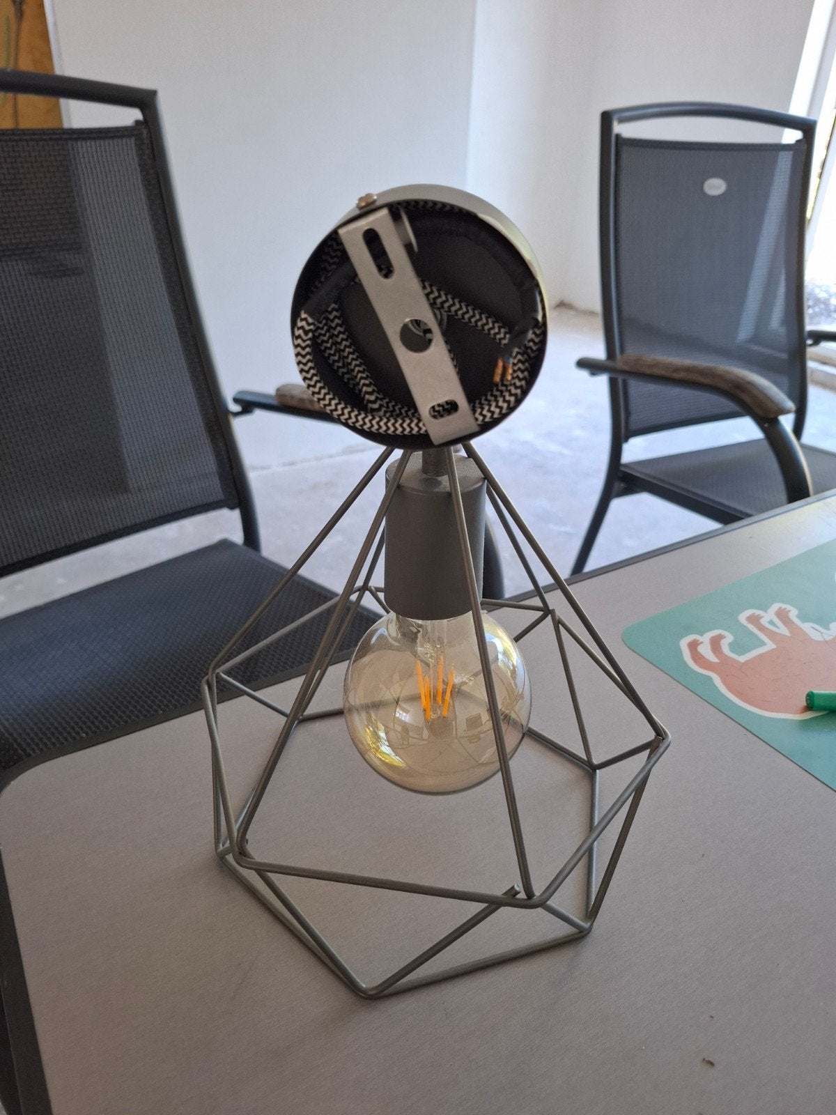 Hanglamp, Huis en Inrichting, Ophalen, E27 (groot), Zo goed als nieuw, Industriële