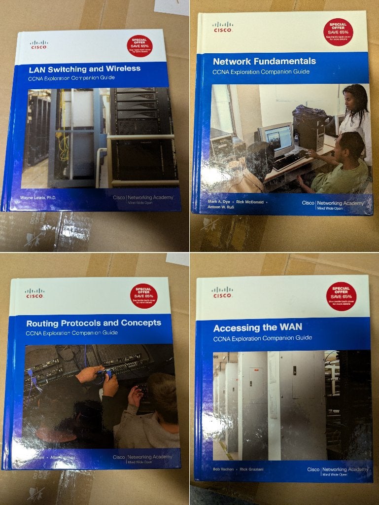 Cisco CCNA Exploration boeken set 4x Cisco Press, Cisco Press, Zo goed als nieuw, Beta, HBO
