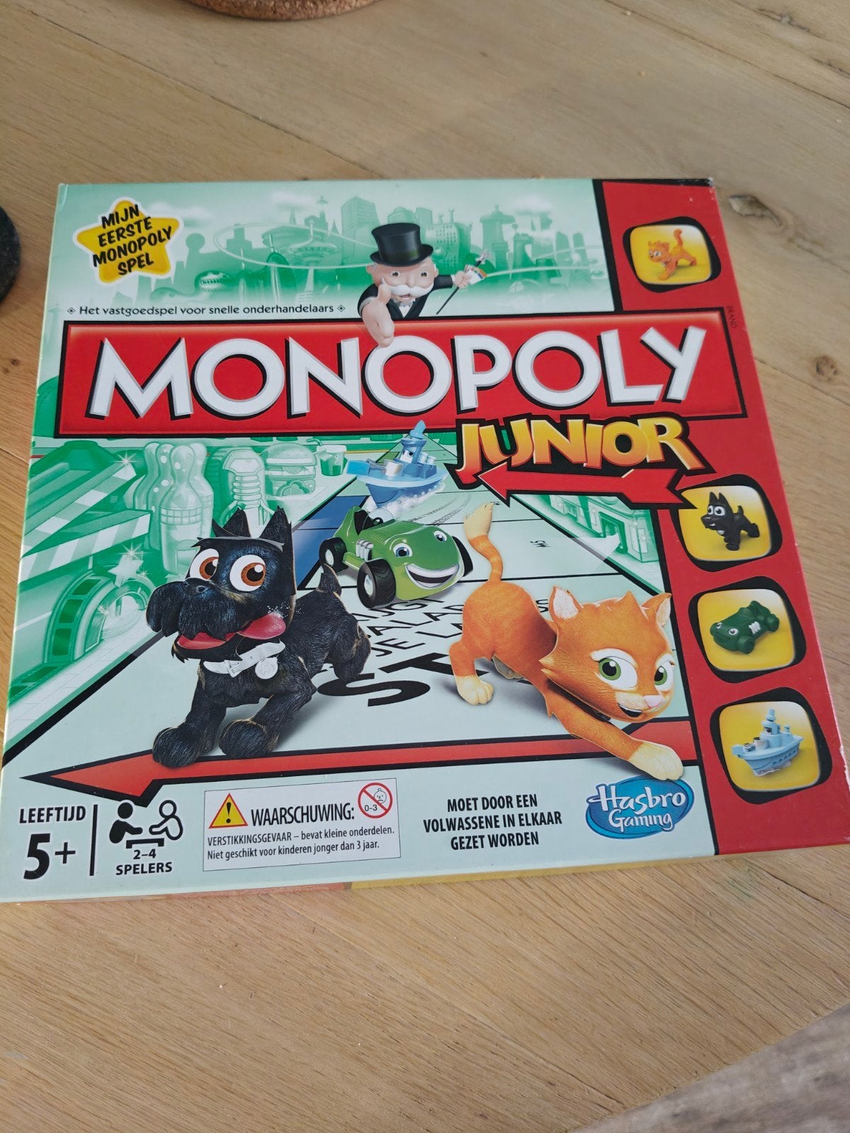 Monopoly Junior - Mijn Eerste Monopoly Spel, Drie of vier spelers, Ophalen of Verzenden, Gebruikt, Hasbro Gaming