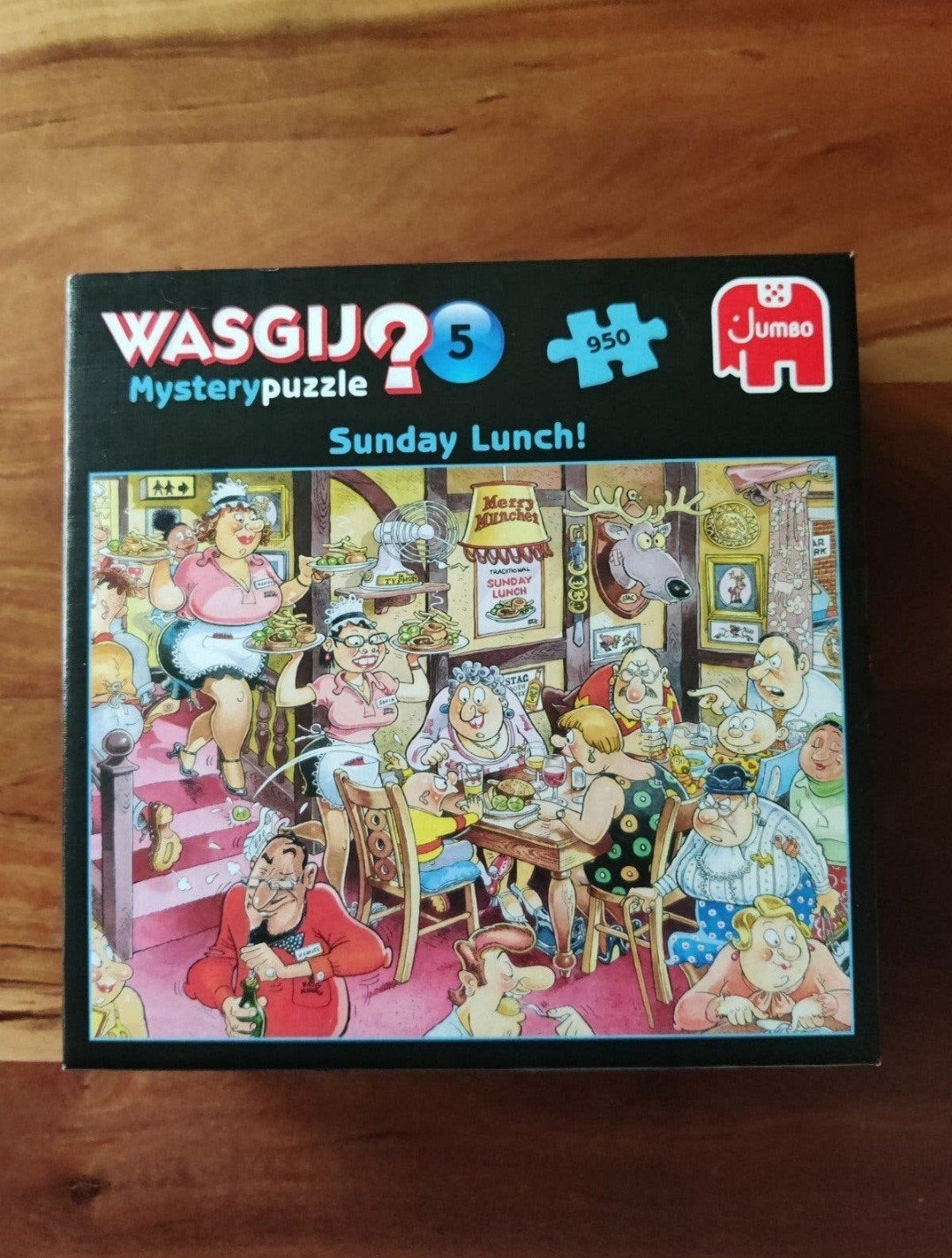 Wasgij Mystery Puzzel 5: Sunday Lunch! (950 stukjes), Ophalen of Verzenden, Zo goed als nieuw