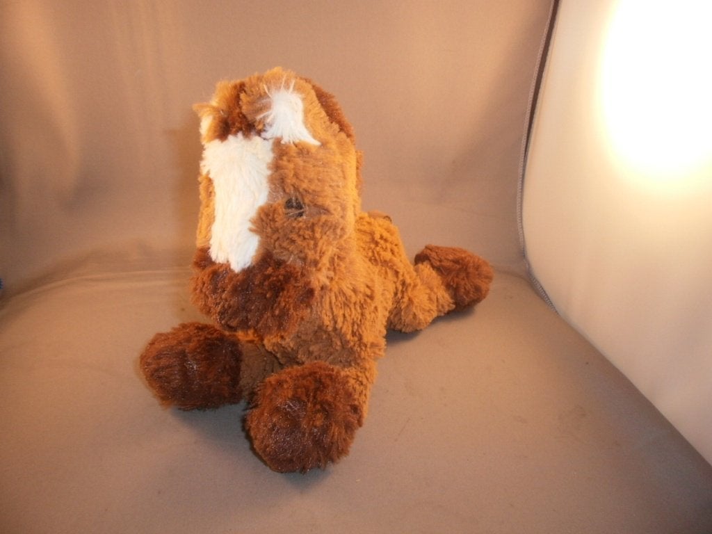 happy horse paard/pony 2 kleurig bruin witte bles 22 x18 cm, Paard, Nieuw, Ophalen of Verzenden, Middelgroot (20 tot 80 cm)
