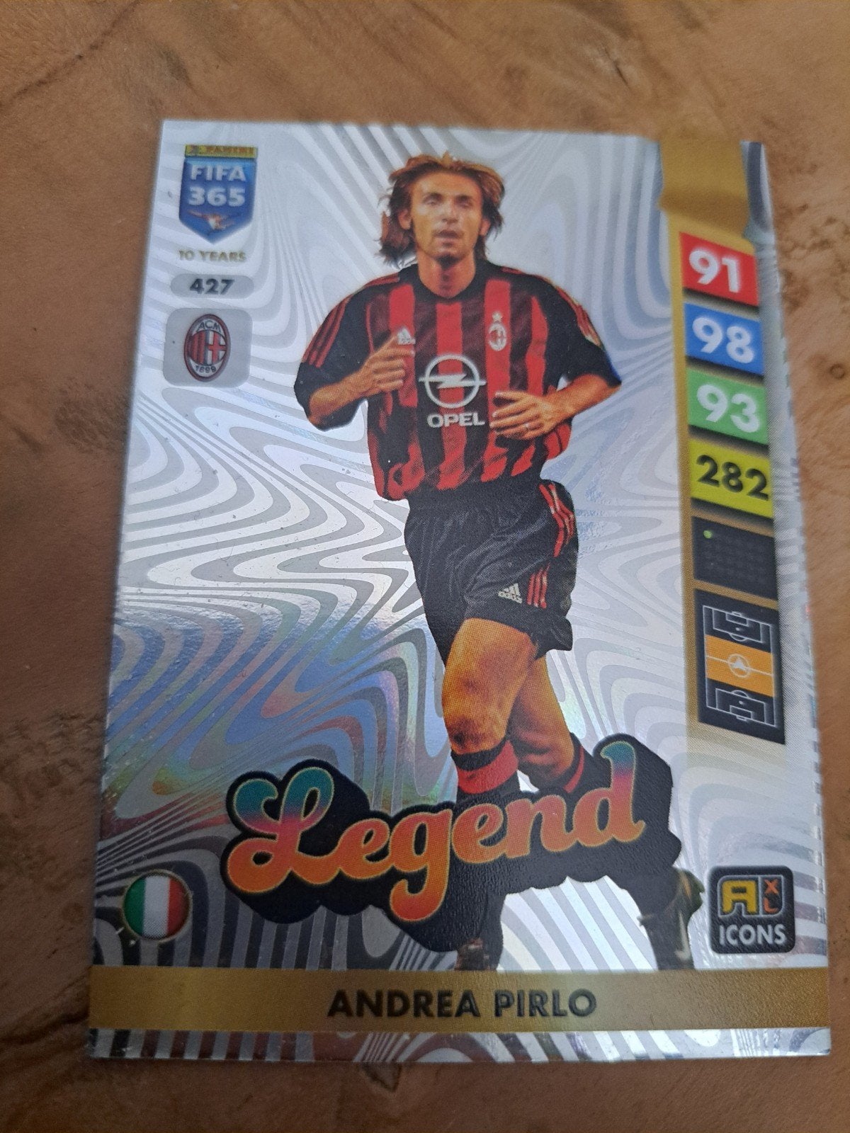Fifa 365 nr 427 Andrea Pirlo, Verzamelen, Sportartikelen en Voetbal, Ophalen of Verzenden, Zo goed als nieuw, Buitenlandse clubs