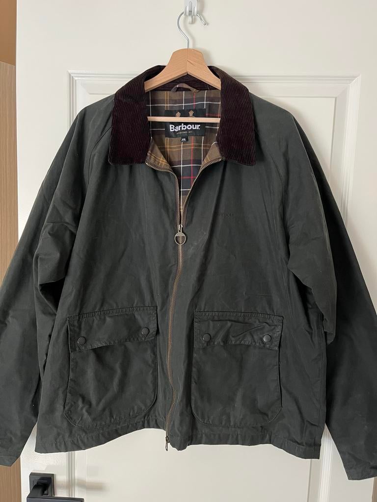 Barbour wax coat donkergroen XXL - Zo goed als nieuw, Ophalen, Zo goed als nieuw, Overige maten, Groen