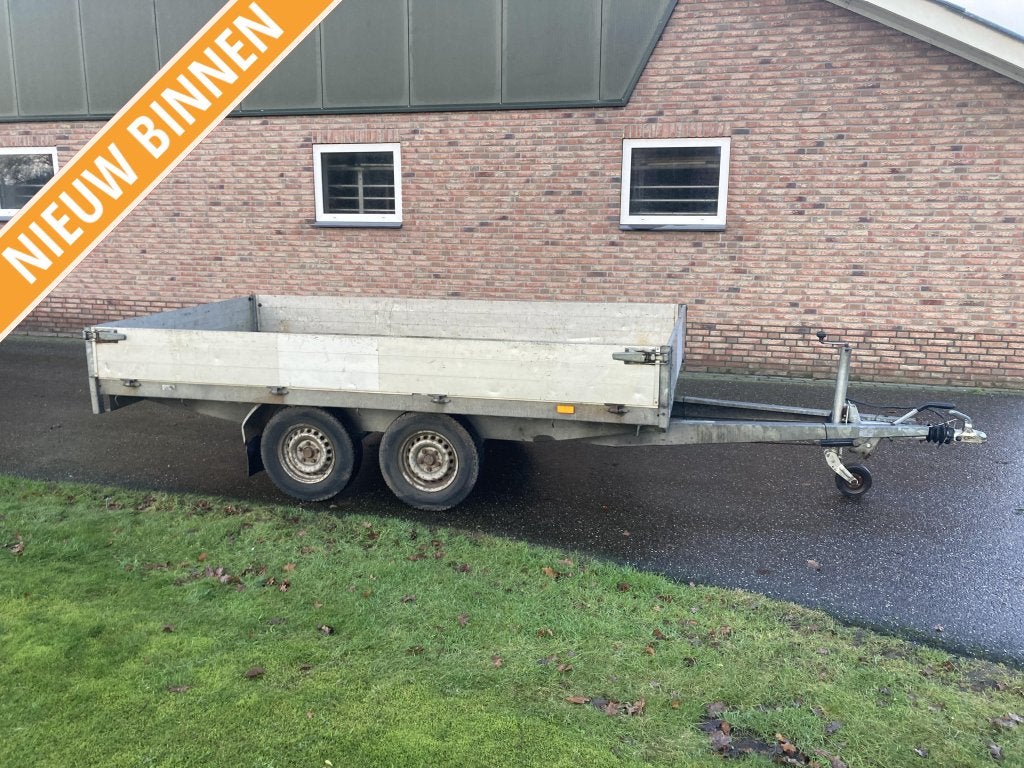 Plateauwagen aanhanger aanhangwagen tandemasser, Auto diversen, Aanhangers en Bagagewagens, Gebruikt