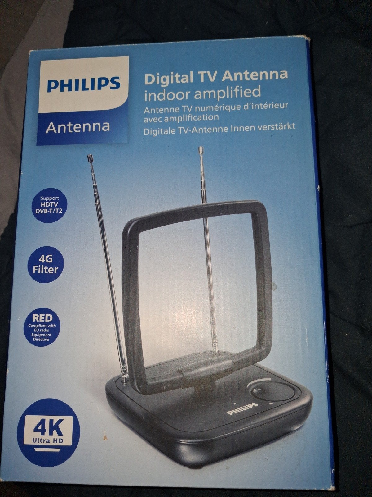 Philips Digitale TV-antenne SDV5120/12, Audio, Tv en Foto, Audiokabels en Televisiekabels, Ophalen of Verzenden, Nieuw, Minder dan 2 meter