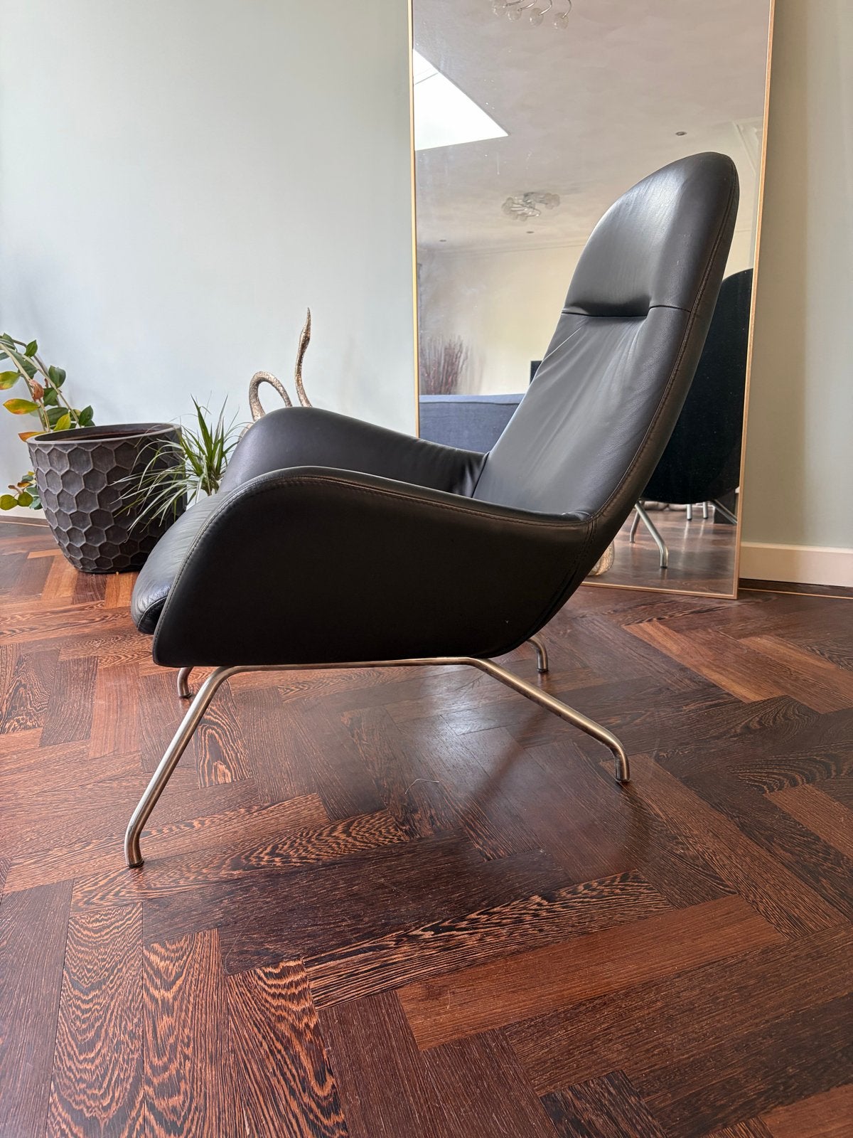 Leren fauteuil - Zo goed als nieuw, Ophalen, Zo goed als nieuw, 50 tot 75 cm, Leer