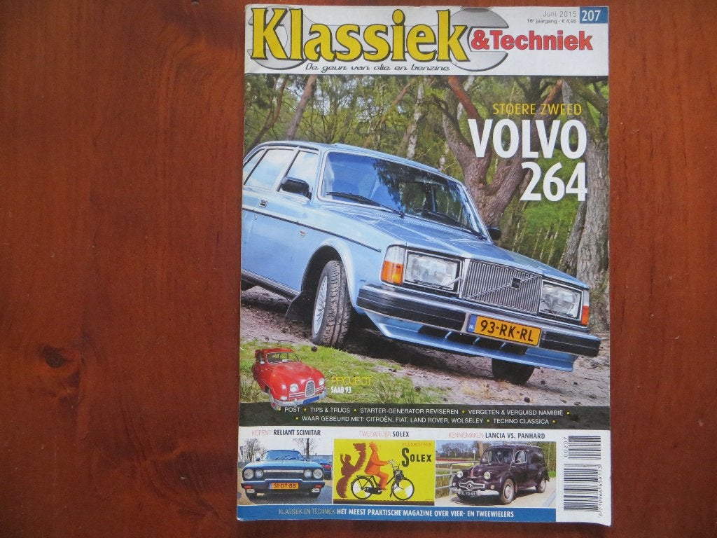 Klassiek & Techniek 207 Volvo 264 GLE, Reliant Scimitar, Boeken, Auto's | Folders en Tijdschriften, Ophalen of Verzenden, Nieuw