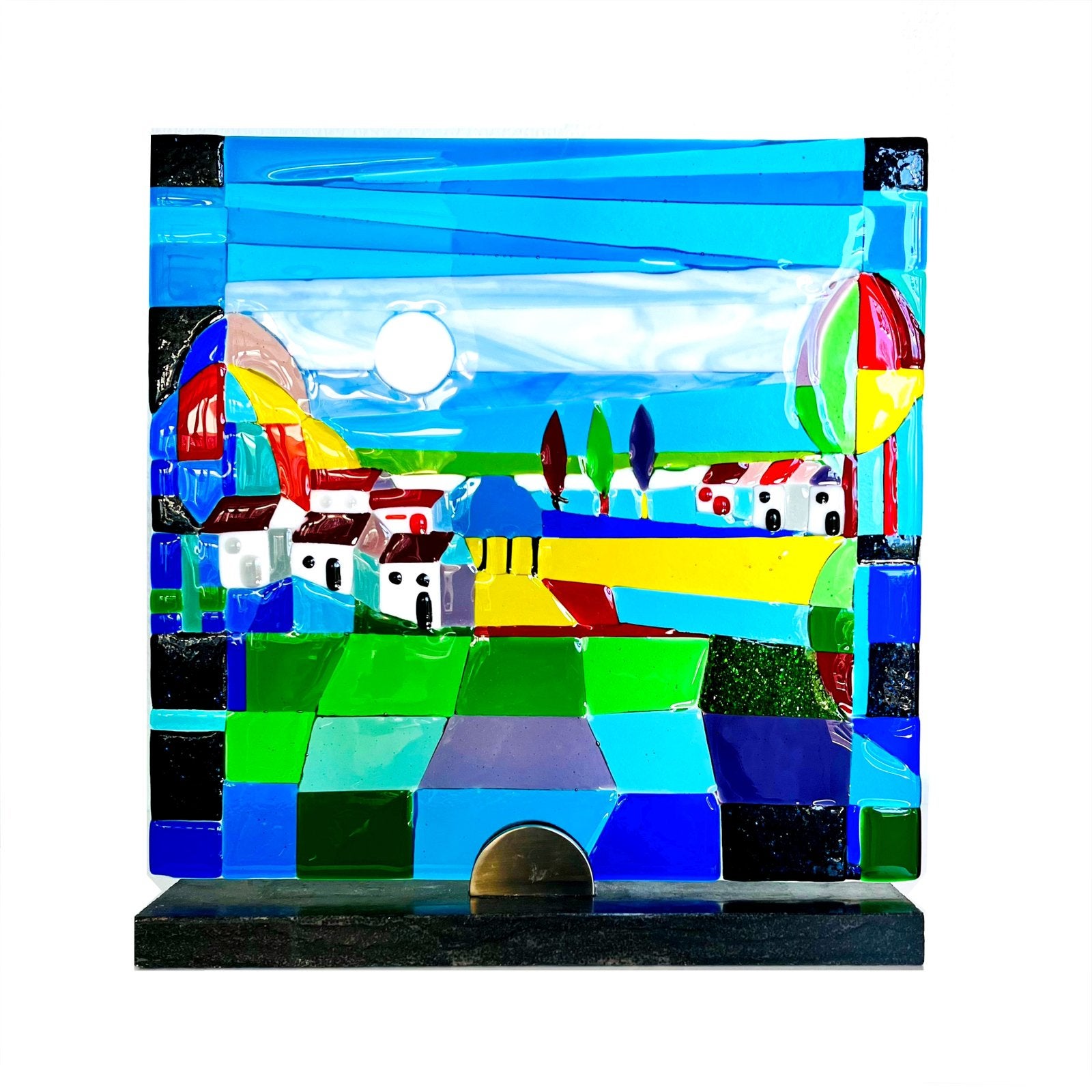 Glasfusie, glaskunst, glas, Toscana in bluesquare, Ophalen