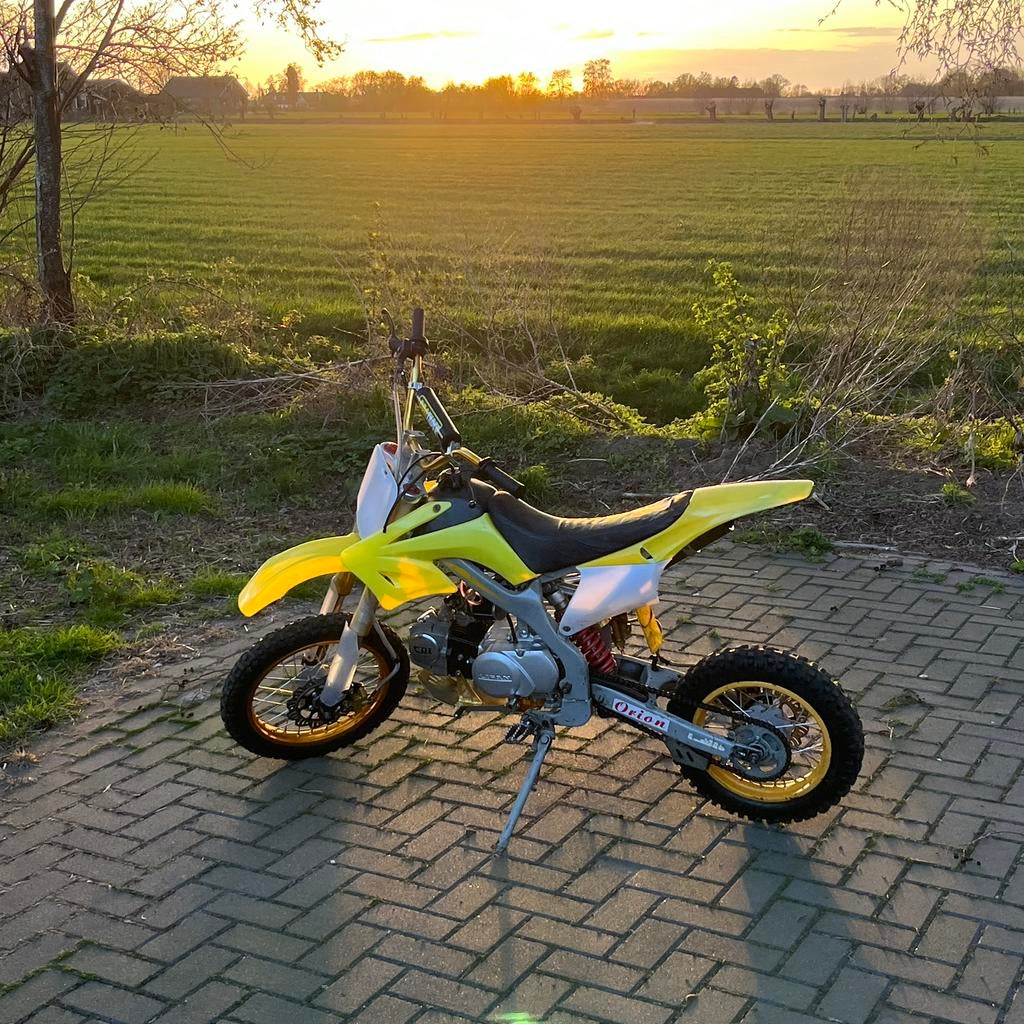 Orion Crossmotor/Pitbike 125cc, Fietsen en Brommers, Minibikes, Midibikes en Pitbikes, Ophalen, Zo goed als nieuw, 125 cc, Pitbike