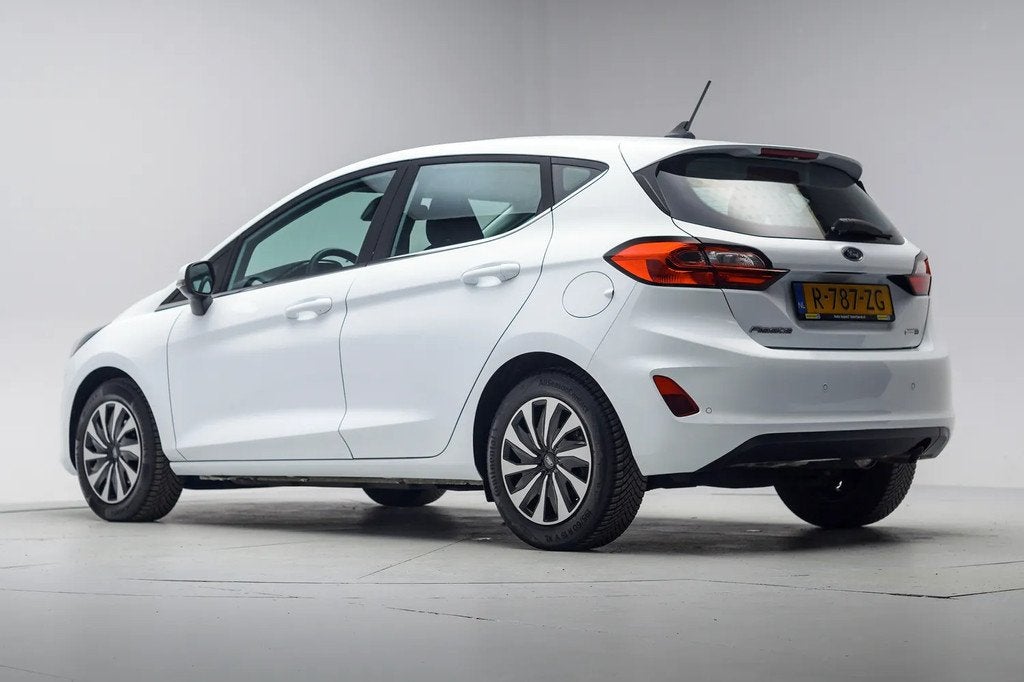 Ford Fiesta 1.0 EcoBoost 95pk Titanium 5-drs Aut. [ Navi Cli, Gebruikt, Wit, Bedrijf, 57 €/maand