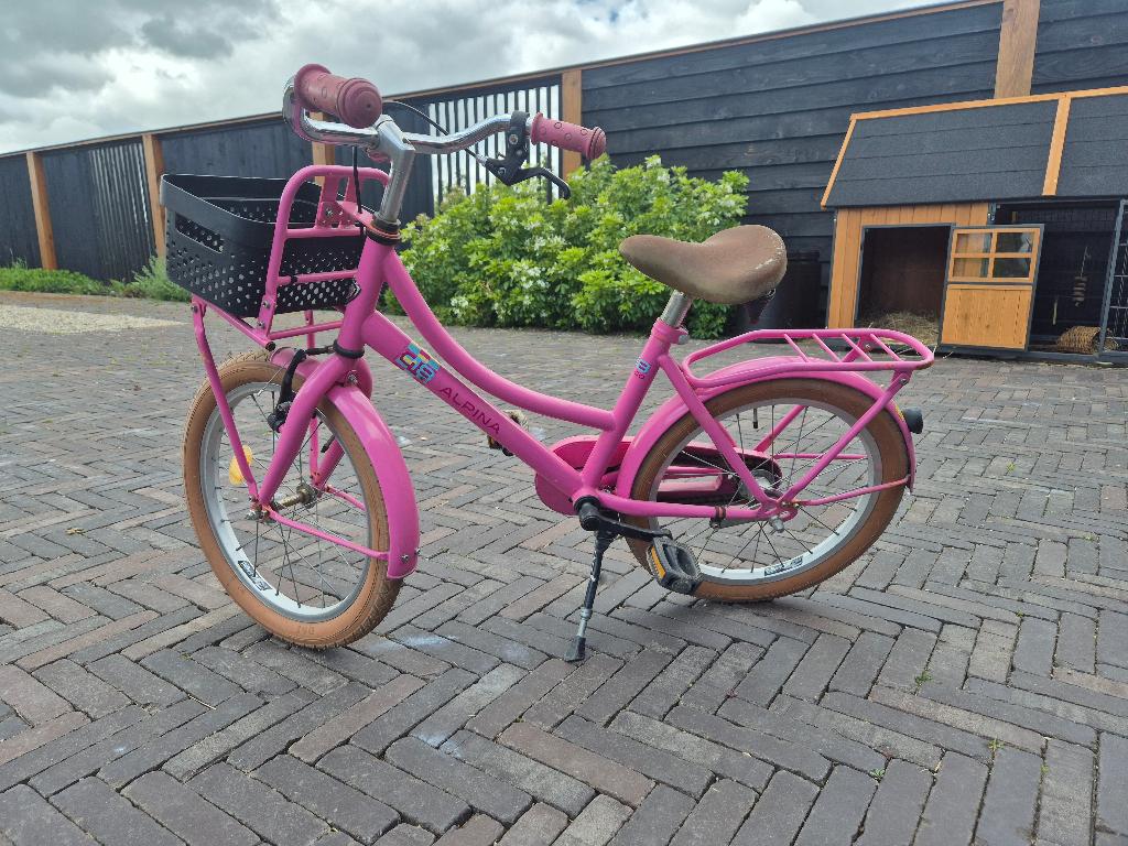Alpina kinderfiets 16inch, Fietsen en Brommers, Ophalen, Terugtraprem, Alpina, 16 tot 20 inch