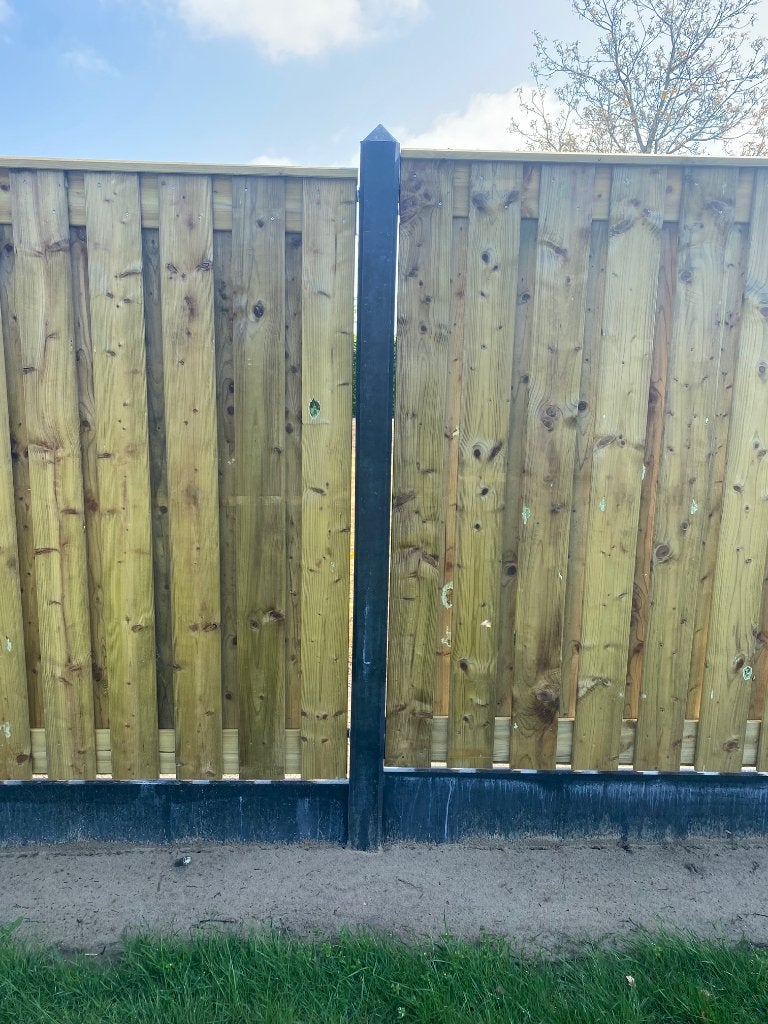 Schutting betonpaal – Glad – Premium antraciet – 1010 cm, Overige materialen, Minder dan 3 meter, Nieuw, Ophalen of Verzenden