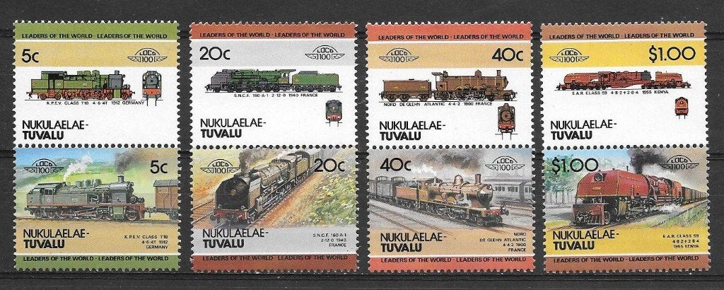 Tuvalu - Nukulaelae 1984 Locomotieven, Verzenden, Postfris