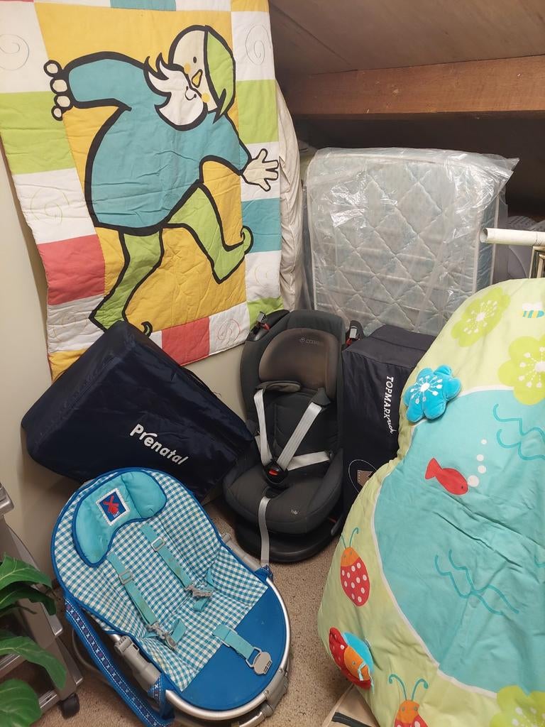 Campingbedje en toebehoren, Ophalen, Gebruikt