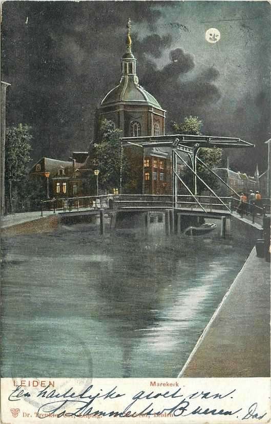 380-948-019 Leiden Marekerk, Verzenden, Voor 1920, Zuid-Holland