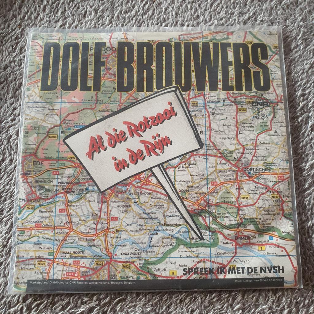 Dolf Brouwers - al die rotzooi in de rijn, Ophalen of Verzenden, Gebruikt, Overige formaten, Levenslied of Smartlap