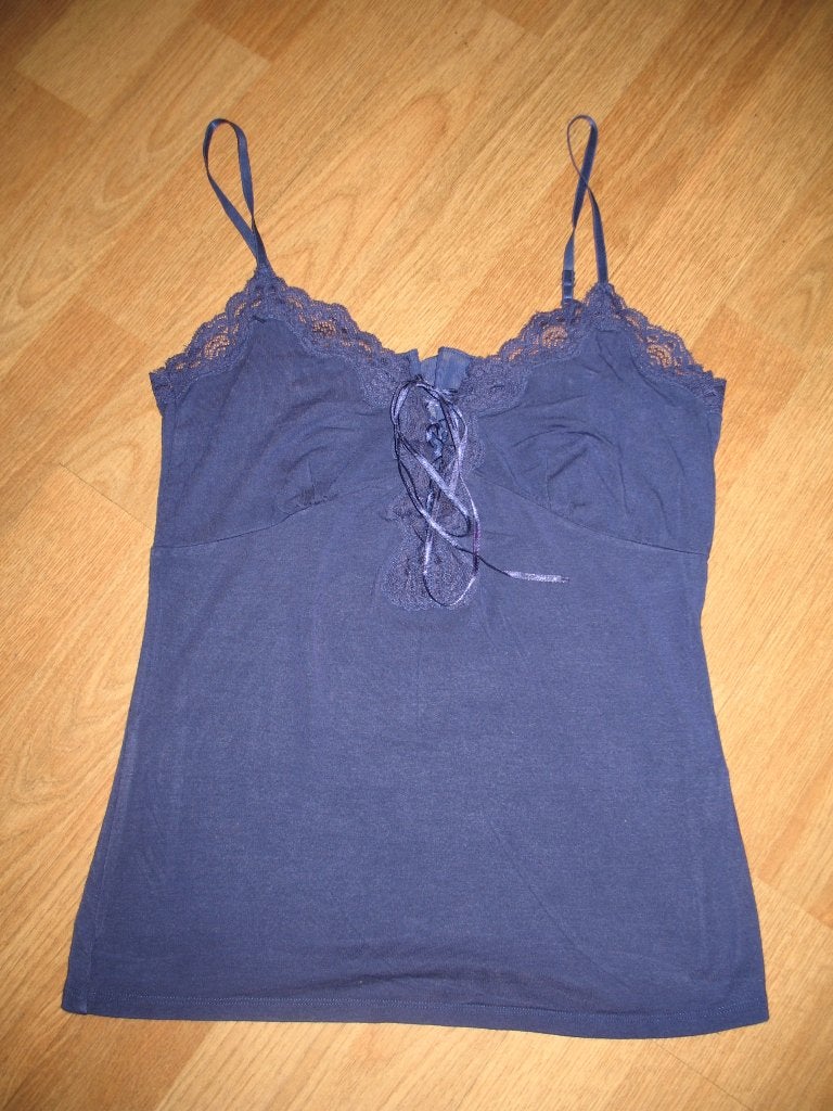 Steps Top Randje Kant Kobaltblauw Mt S Zolderopruiming, Kleding | Dames, Tops, Zo goed als nieuw, Maat 36 (S), Blauw, Zonder mouw