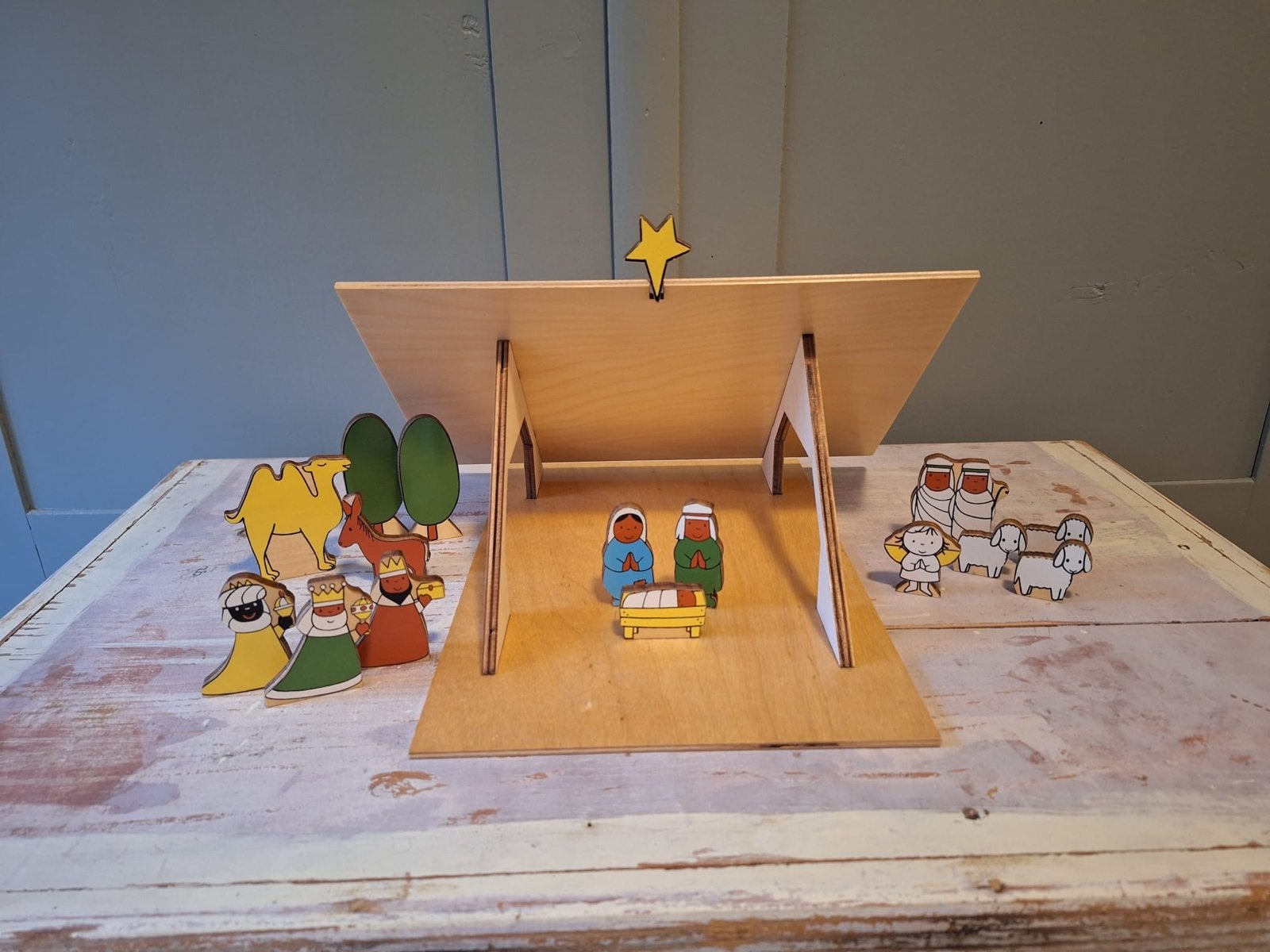 Houten kerststal Dick Bruna, Diversen, Ophalen, Zo goed als nieuw