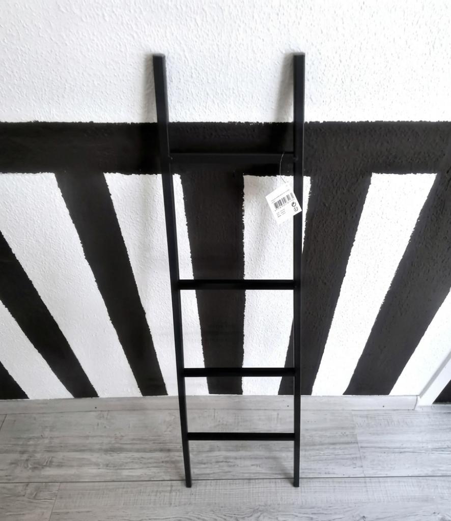 decoris industriële  metaal antraciet decoratieve ladder, Ophalen of Verzenden, Zo goed als nieuw, Meerkleurig, Metaal