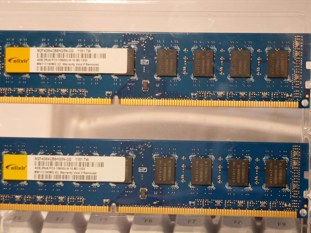 Elixir 8GB (2x4GB) DDR3 RAM PC3-10600U 1333MHz Desktop, Computers en Software, RAM geheugen, Desktop, DDR3, Ophalen of Verzenden