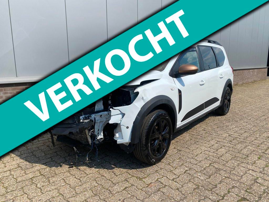 Dacia Jogger 1.0 TCe LPG Extreme 5p Camera, Airco, Auto diversen, Schadeauto's, Dacia, Handgeschakeld, Benzine, MPV, Wit