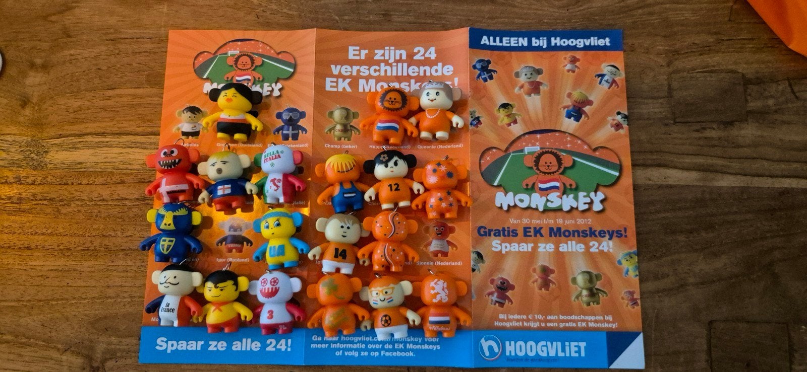 EK Monskeys Hoogvliet + bewaardoos, Verzamelen, Speelgoed, Zo goed als nieuw, Ophalen of Verzenden