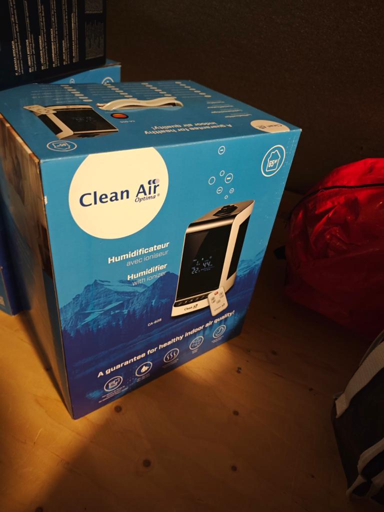 Clean Air Optima Luchtbevochtiger met ionisator CA-605, Ophalen of Verzenden, Nieuw, Luchtbevochtiger