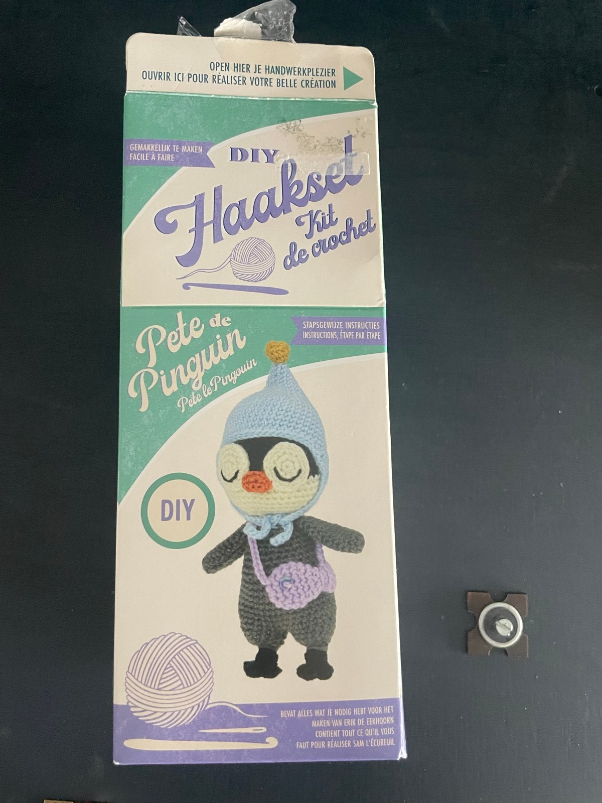DIY Haakset 'Pete de Pinguïn' - Nieuw in verpakking, Hobby en Vrije tijd, Ophalen of Verzenden, Nieuw, Haken, Overige typen
