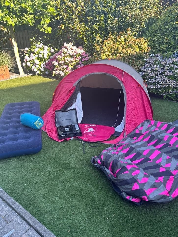 Te koop div camper spullen tent, Ophalen, Gebruikt, Tot en met 3