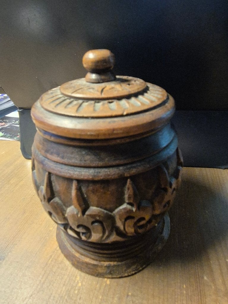 Vintage Indonesisch houten rokers-set., Ophalen, Onbekend