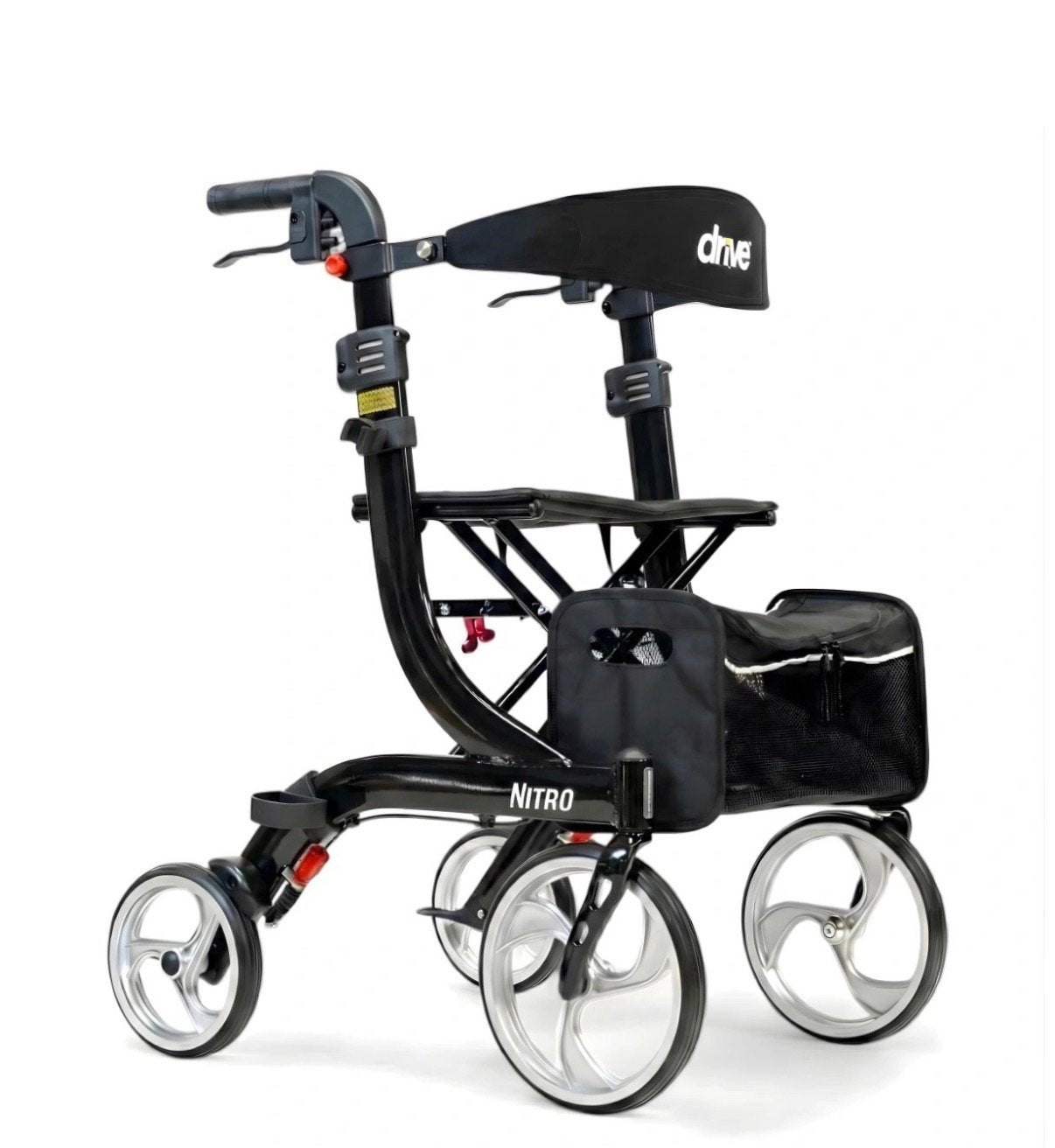 Rollator Nitro medium zwart, Diversen, Rollators, Ophalen, Nieuw